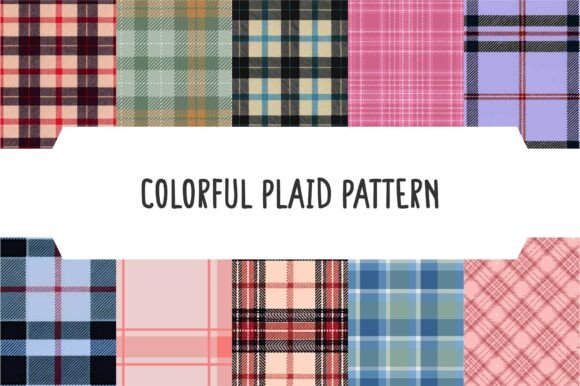 Colorful Modern Plaid Pattern