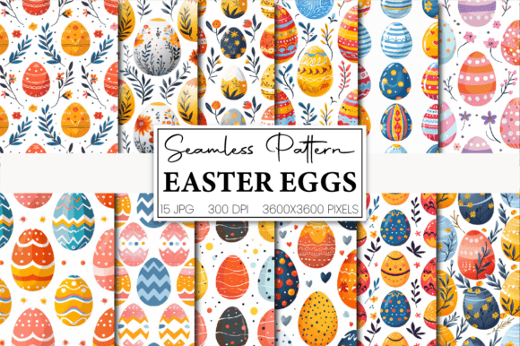 Easter Eggs Digital Paper