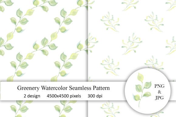 Leaves Green Seamless Pattern Watercolor: A Strategic Design Asset for Creatives and Businesses