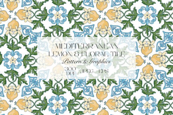 Mediterranean Lemon Floral Pattern: A Timeless Design for Modern Creativity