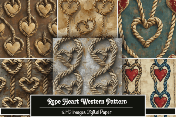 Rope Heart Western Pattern