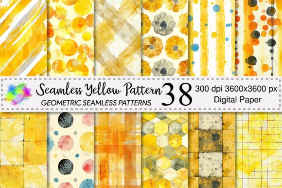Seamless Yellow Pattern Design