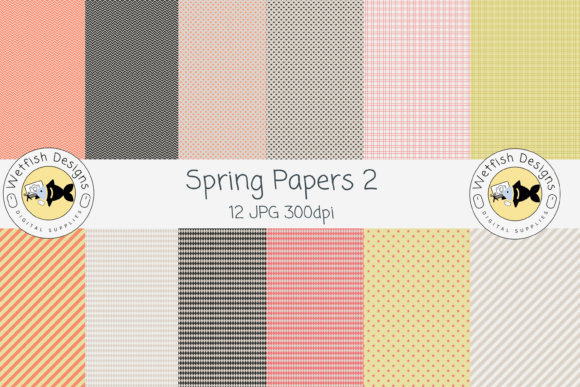 Spring Seamless Pattern Paper 2: A Fresh Pop of Spring Sweetness
